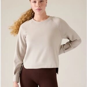 Athleta Bone Seasoft Sweatshirt Large